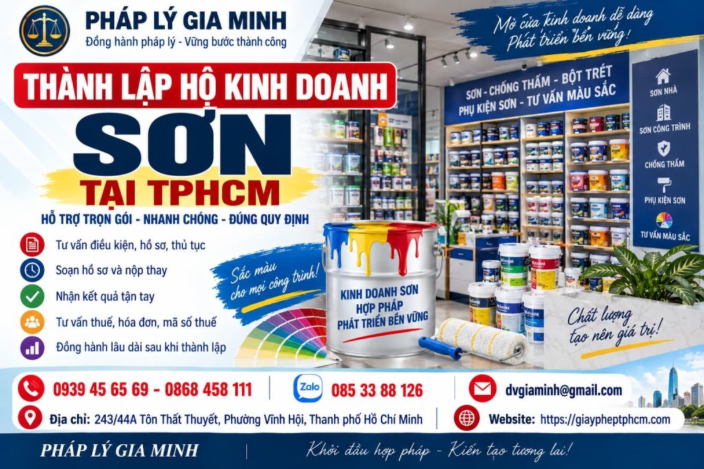 Thành lập hộ kinh doanh sơn tại TPHCM 1 Thành lập hộ kinh doanh sơn tại TPHCM