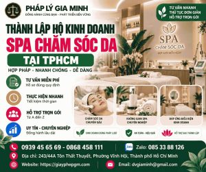 Thành lập hộ kinh doanh spa chăm sóc da tại TPHCM
