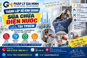 Thành lập hộ kinh doanh sửa chữa điện nước tại TPHCM