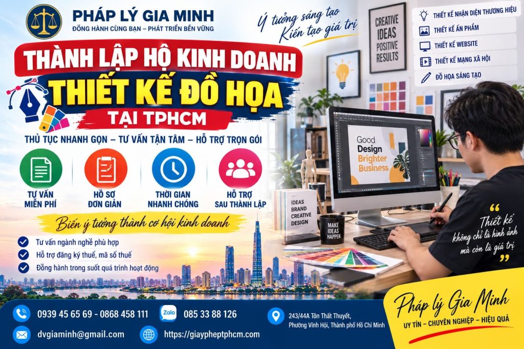 Thành lập hộ kinh doanh thiết kế đồ họa tại TPHCM