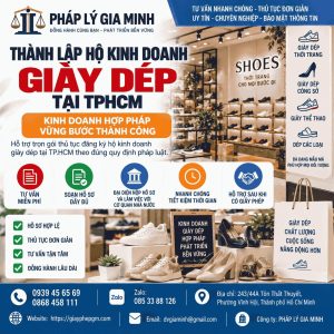 Thành lập hộ kinh doanh giày dép tại TPHCM
