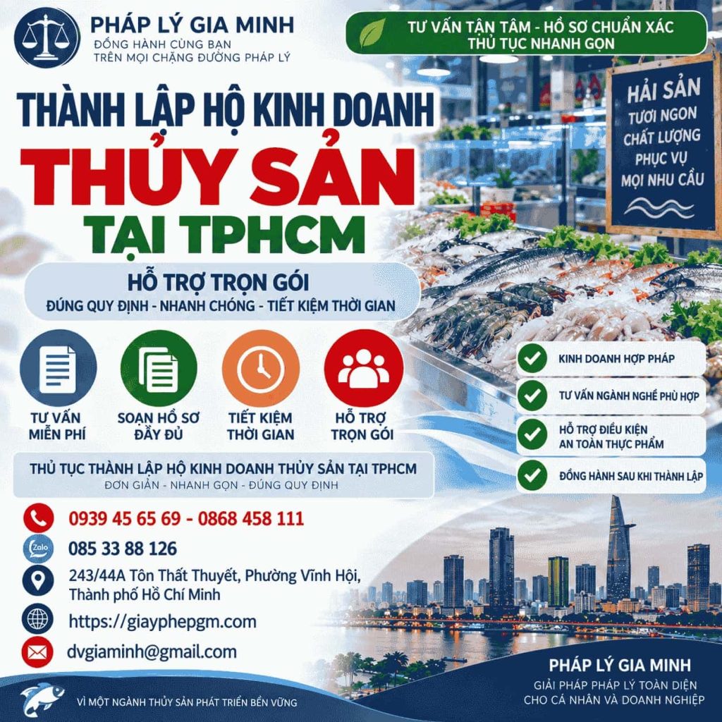 Thành lập hộ kinh doanh thủy sản tại TPHCM