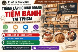 Thành lập hộ kinh doanh tiệm bánh tại TPHCM
