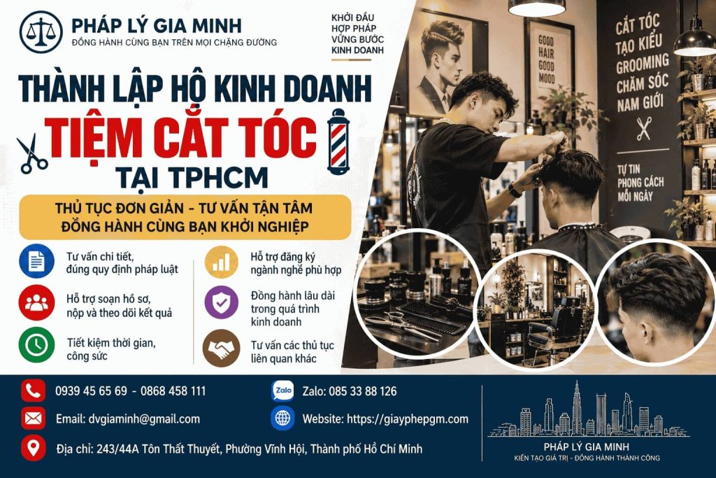 Thành lập hộ kinh doanh tiệm cắt tóc tại TPHCM – Hồ sơ, thủ tục và điều kiện kinh doanh 1 Thành lập hộ kinh doanh tiệm cắt tóc tại TPHCM
