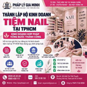 Thành lập hộ kinh doanh tiệm nail tại TPHCM