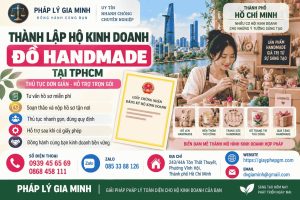 Thành lập hộ kinh doanh đồ handmade tại TPHCM