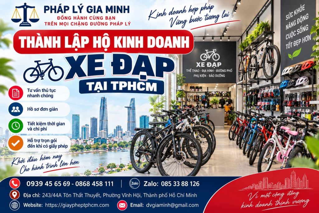 Thành lập hộ kinh doanh xe đạp tại TPHCM 1 Thành lập hộ kinh doanh xe đạp tại TPHCM