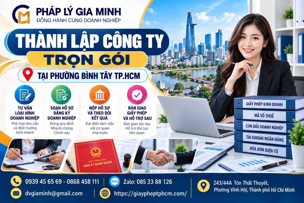 Thành lập công ty trọn gói tại phường Bình Tây TPHCM 1 Thành lập công ty trọn gói tại phường Bình Tây TP.HCM